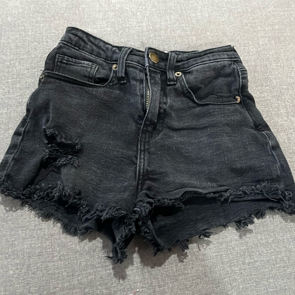 Jean shorts size 24 black